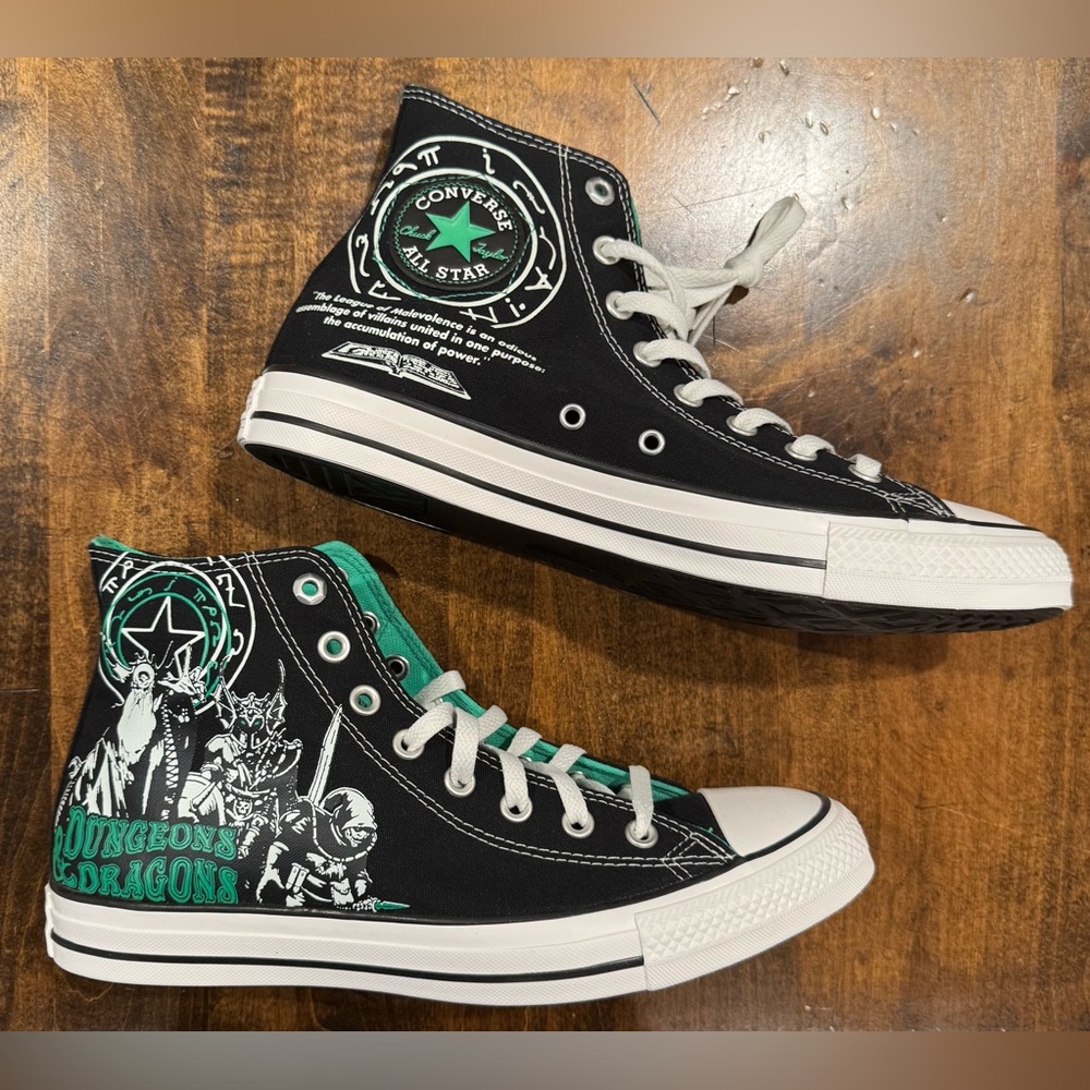 Converse x Dungeons & Dragons Chuck Taylor High-Top Sneakers, sz 9 Mens